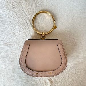 Authentic Small Chloe Nile Bag, Biscotti Beige